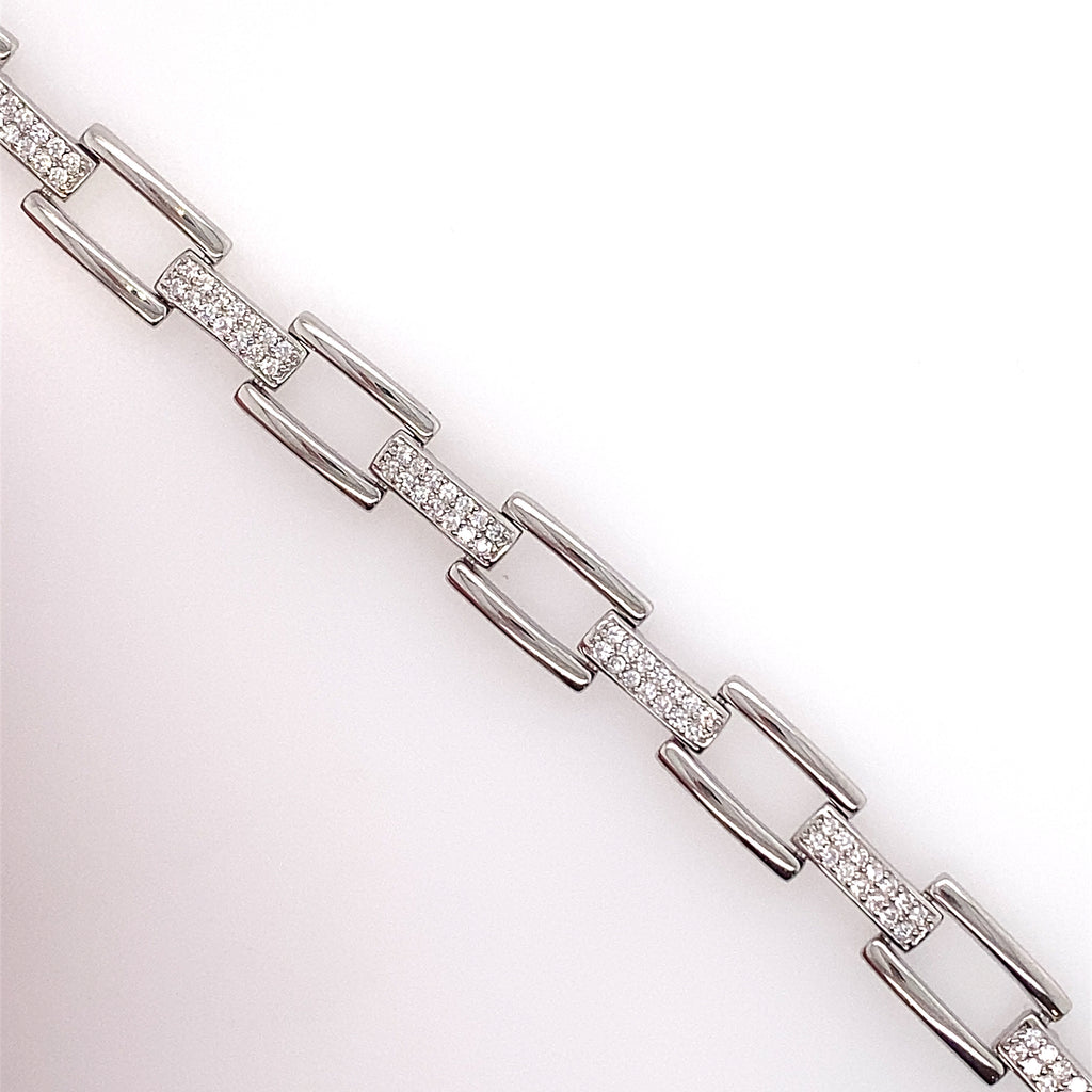 Silver & Cubic Zirconia Bracelet