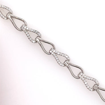 Silver & Cubic Zirconia Bracelet