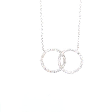 Silver & Cubic Zirconia Necklet