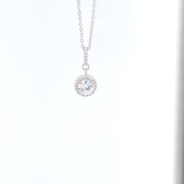Silver & Cubic Zirconia Pendant