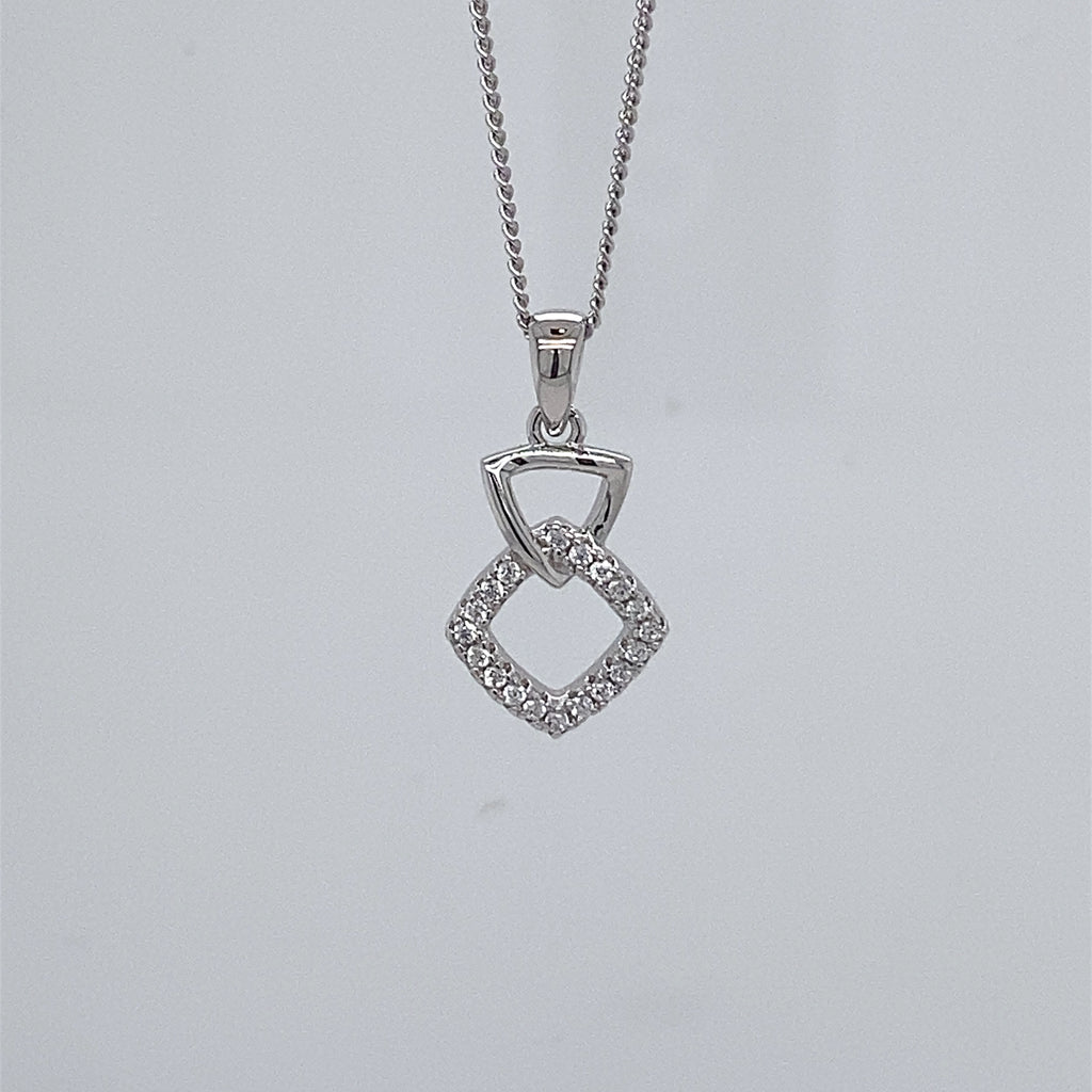 Silver & Cubic Zirconia Pendant