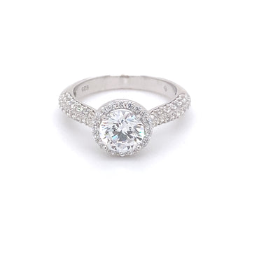 Silver & Cubic Zirconia Ring