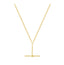 9ct Yellow Gold T-Bar Necklet