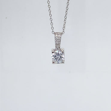 Silver & Cubic Zirconia Pendant