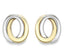 9ct Two Colour Stud Earrings