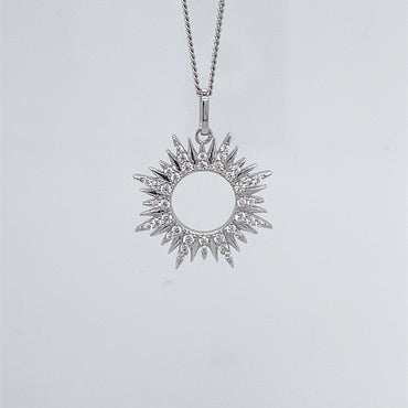 Silver & Cubic Zirconia Pendant