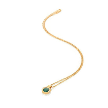 Hot Diamonds x Golden Edit Malachite Pendant