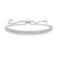 Silver & Cubic Zirconia Toggle Bracelet