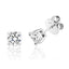 Silver & Cubic Zirconia Stud Earrings