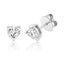 Silver Cubic Zirconia Heart Earrings