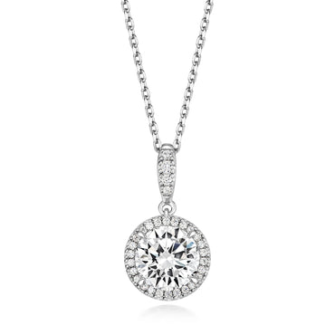 Silver & Cubic Zirconia Pendant