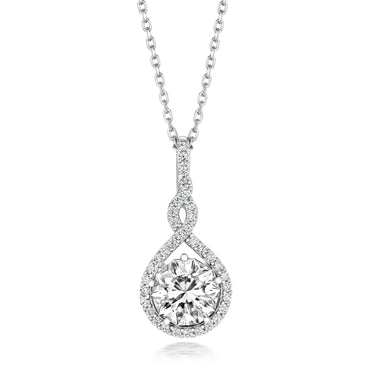 Silver & Cubic Zirconia Necklace