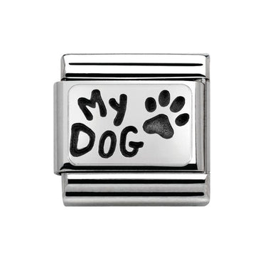 Nomination Silver My Dog Composable Link