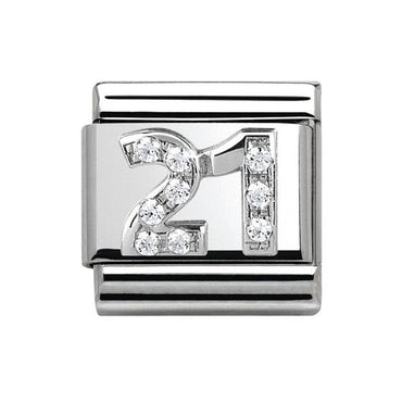 Nomination Silver CZ 21 Composable Link
