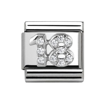 Nomination Silver CZ 18 Composable Link