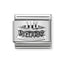 Nomination Silver Birthday Cake Composable Link