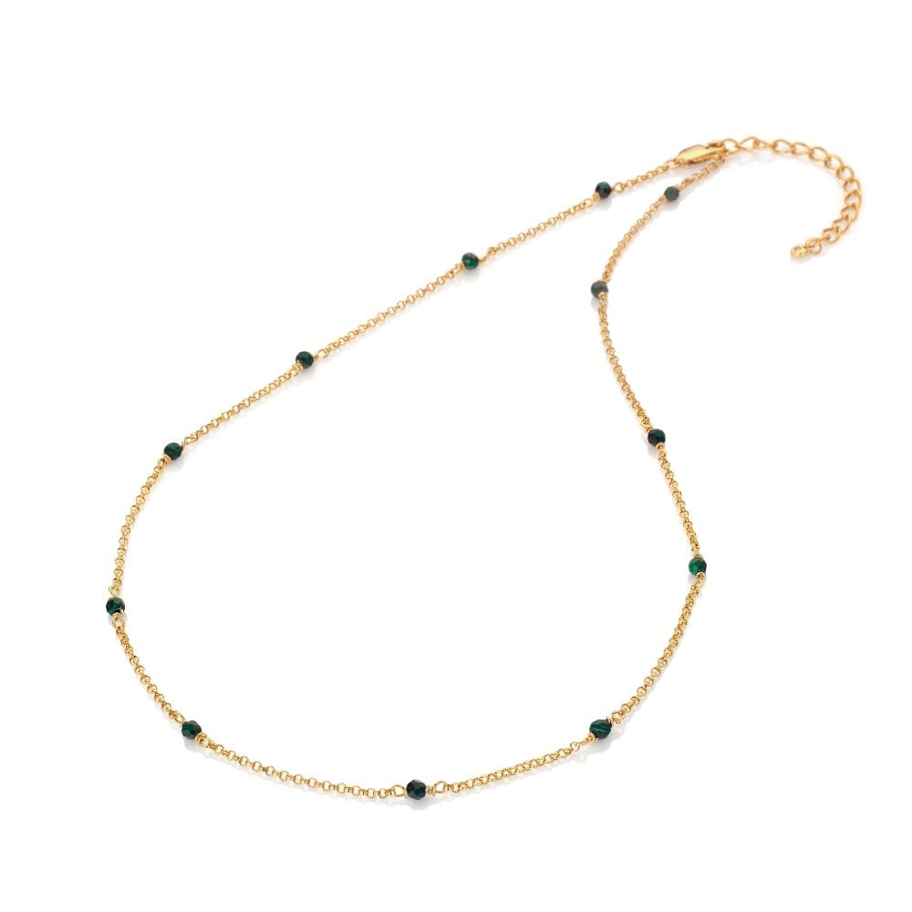 Hot Diamonds x Jac Jossa Malachite Necklet