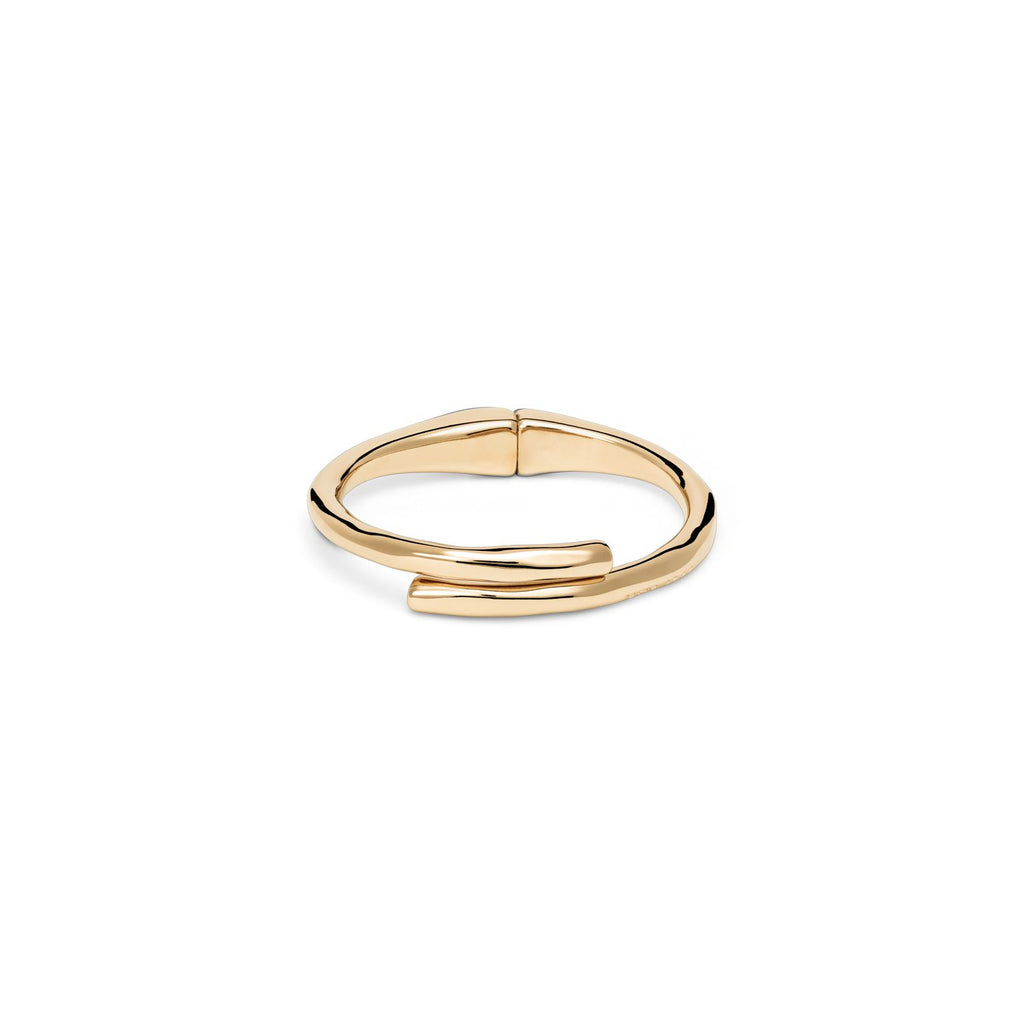 UNOde50 Gold Plate Meeting Point Bangle