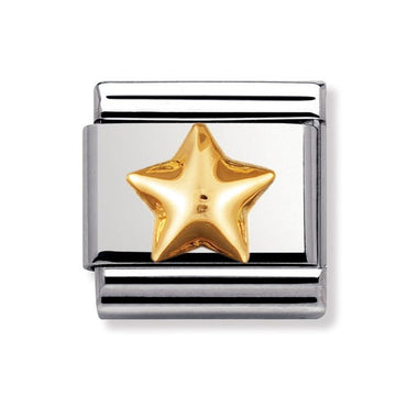 Nomination Gold Raised Star Composable Link