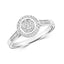 9ct White Gold Diamond Ring