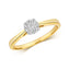 9ct Yellow Gold Diamond Ring