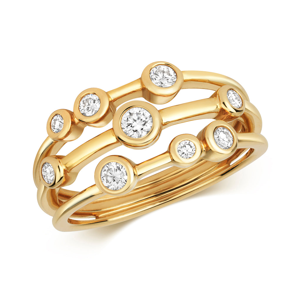 18ct Yellow Gold Diamond Ring