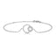 Silver & Co Double Circle MOP Bracelet