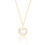 Silver & Co. Mother of Pearl Yellow Gold Plated CZ Pendant