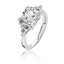 Silver & Co. Cubic Zirconia Three Stone Ring