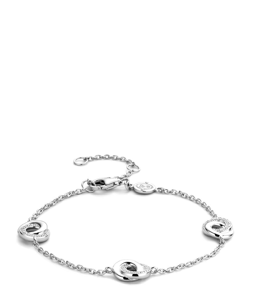 Ti-Sento Silver & Cubic Zirconia Bracelet